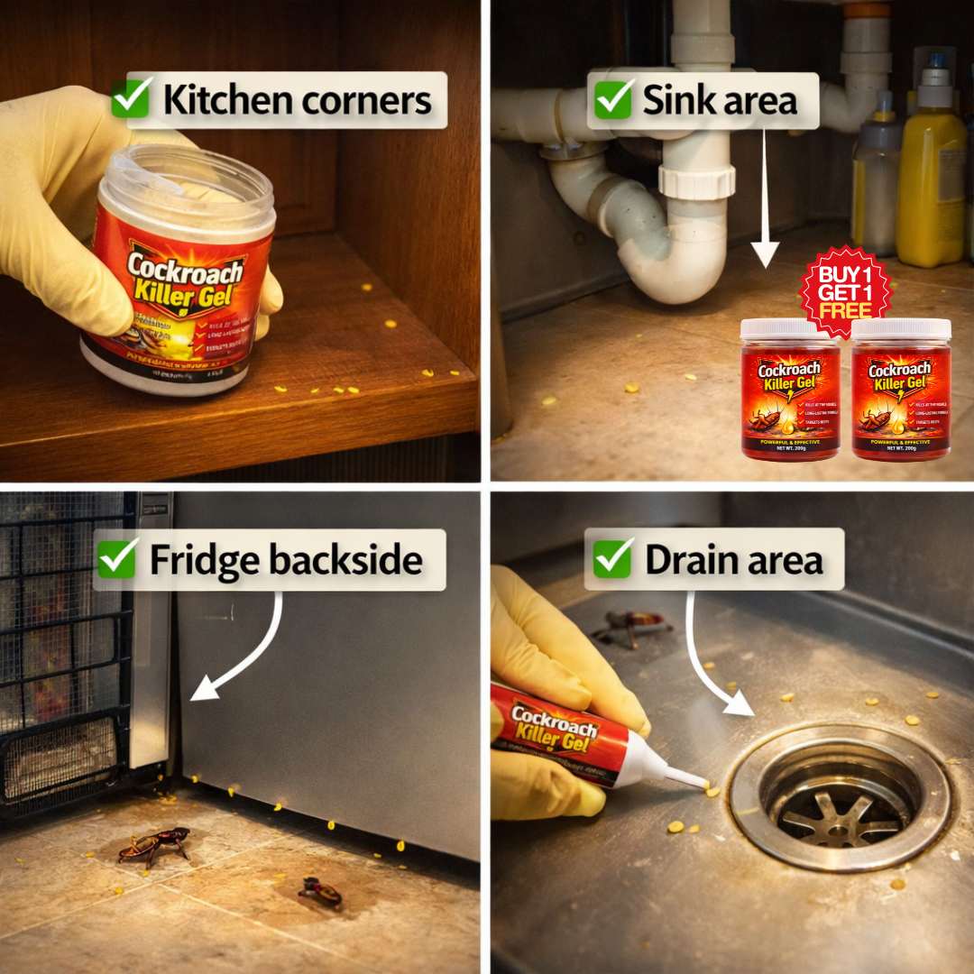 Cockraoch Killer Gel - Smart Pest Control Solution Buy 1 Get 1 Free