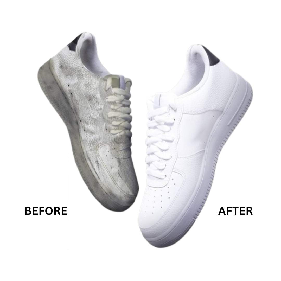 Shoe Cleaning Foam Spray Kit - 1 Bottle Foam Spray, 1 Cleaning Brush, 1 Cleaning Cloth